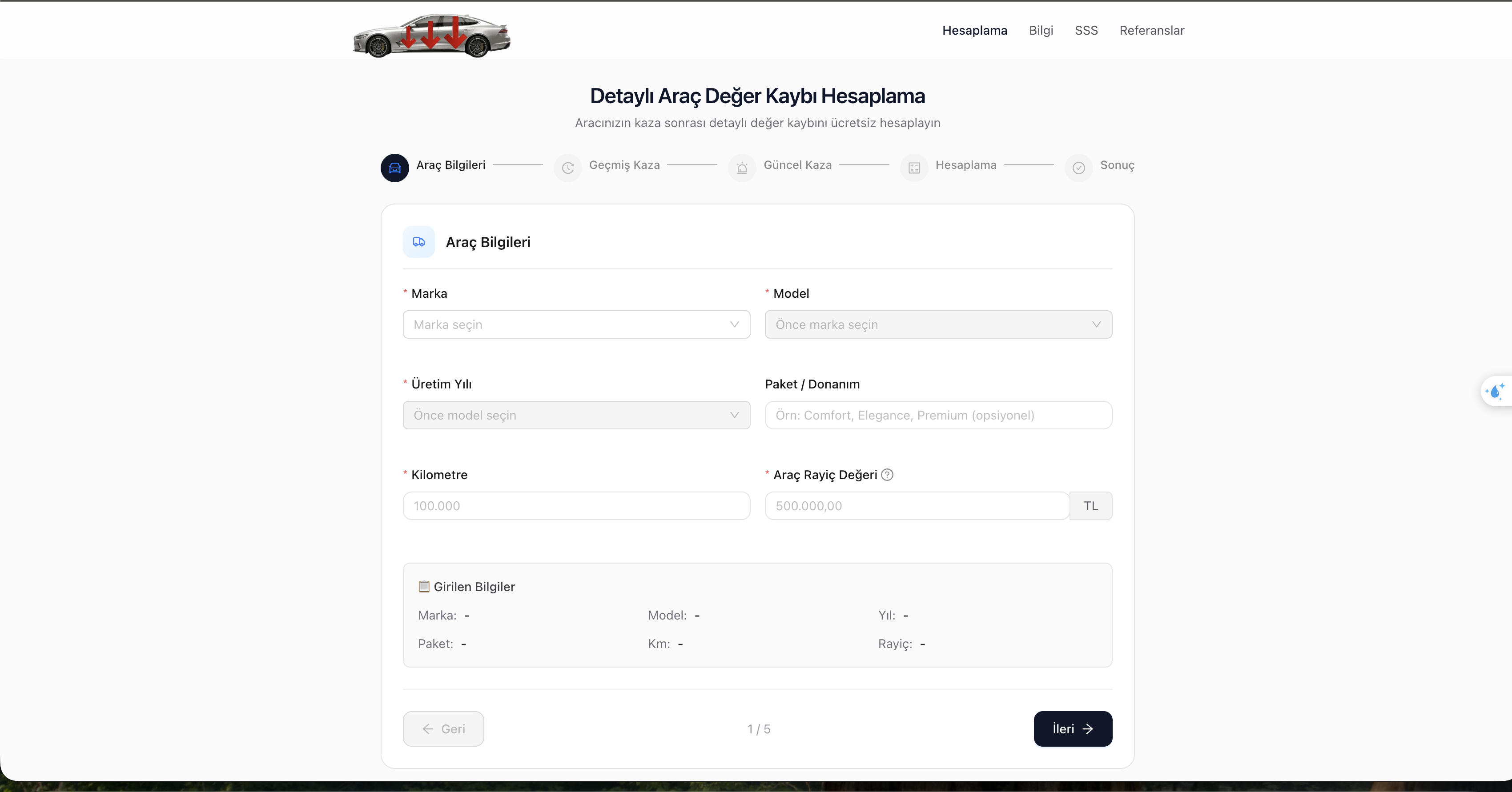 Değer Kaybı Hesaplama — görsel 2
